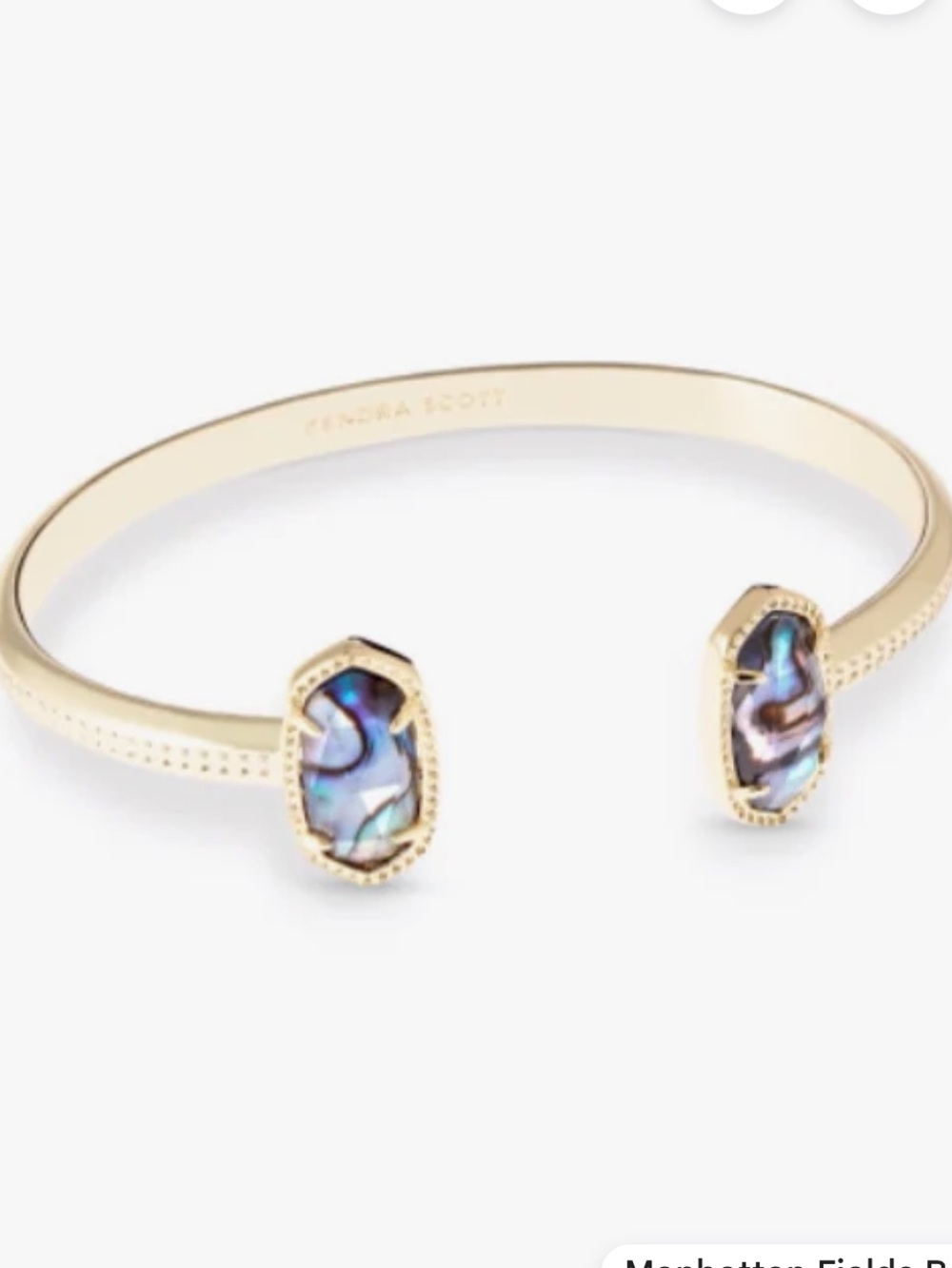 Kendra Scott Gold-Tone Double Abalone Cuff Bracelet